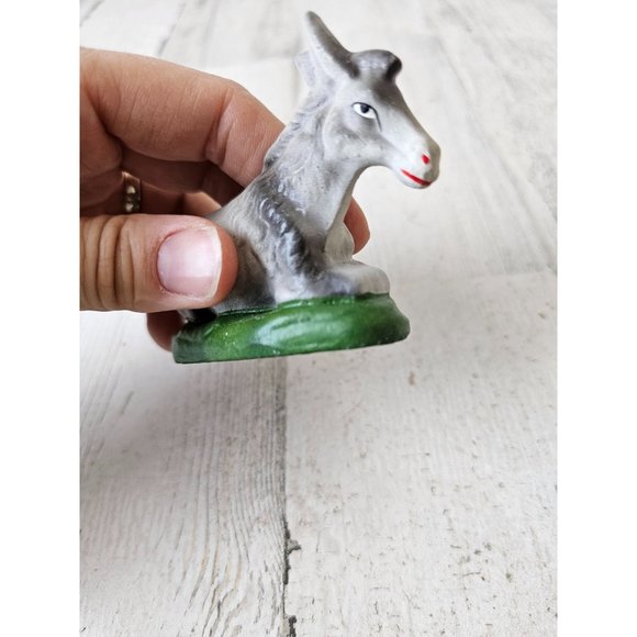 Vintage Japan donkey 19 Nativity village Xmas decor - Picture 5 of 8